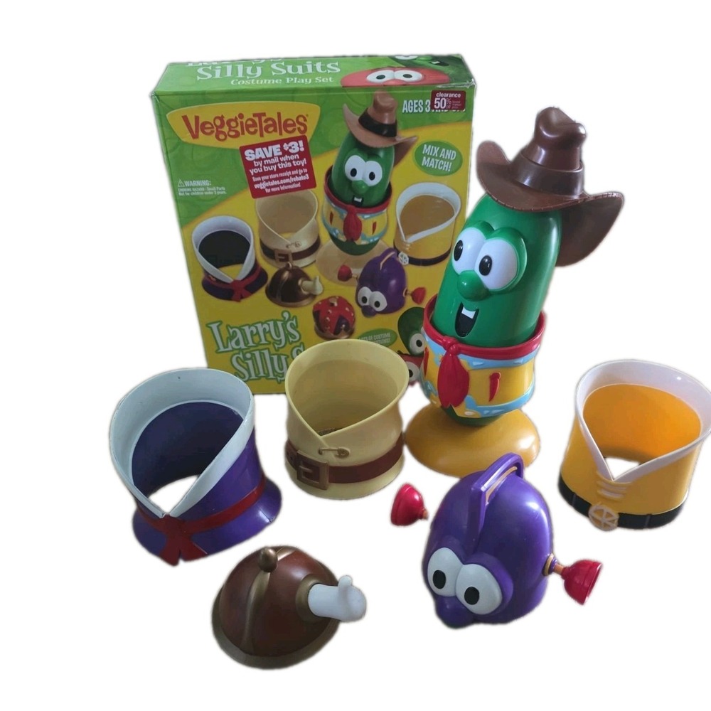 VeggieTales Larry's Silly Suits Costume Playset Larry The Cucumber